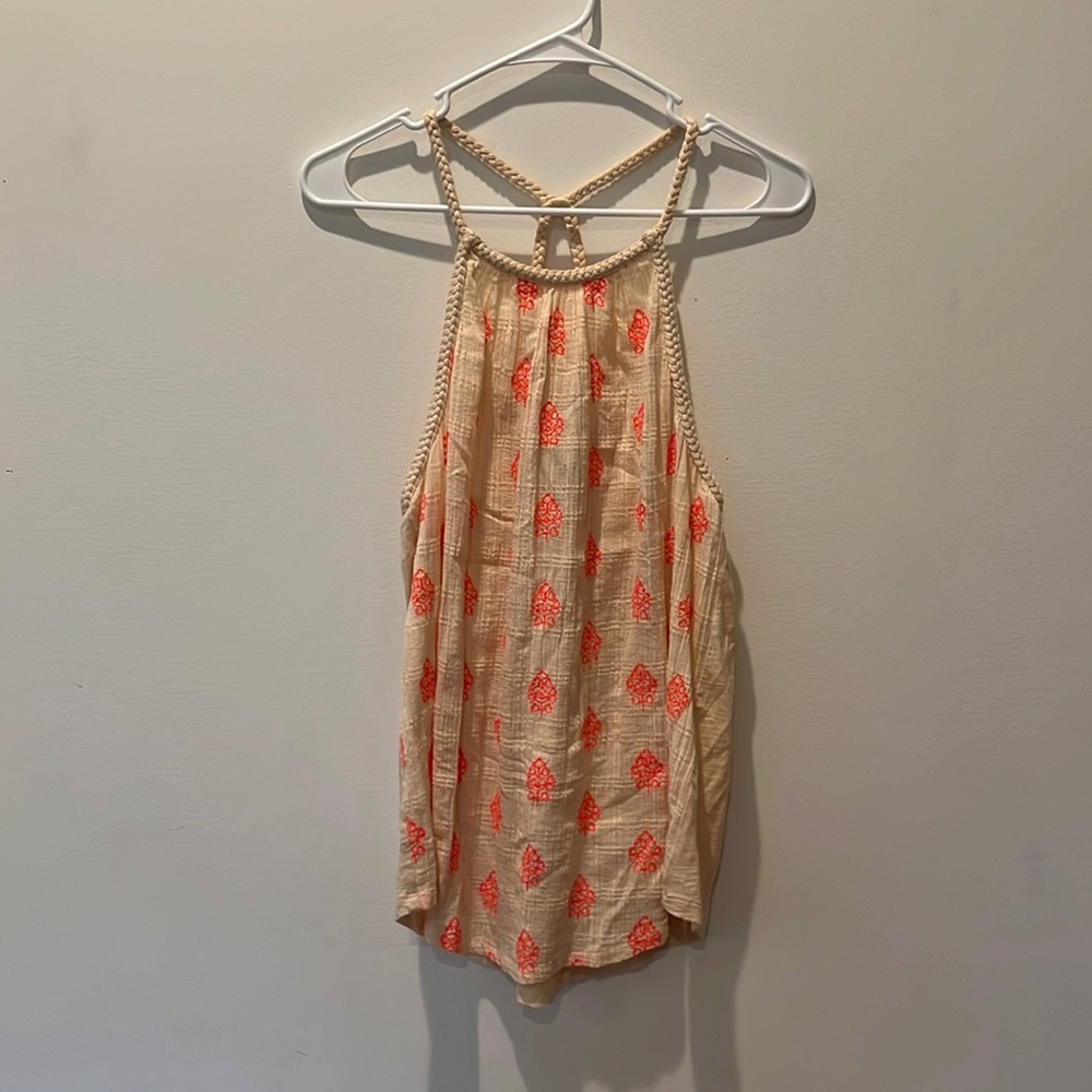 Luck Brand Braided Halter top